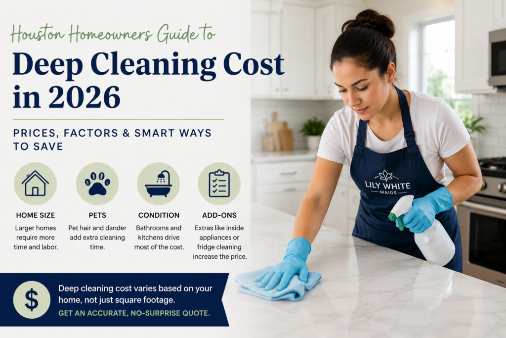 Deep cleaning cost guide for Houston homeowners in 2026